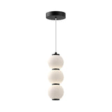 Alora Lighting PD530313MBOP Bijou 7 in. 1 Light 20-Watt Matte Black/Opal Matte Glass Integrated LED Pendant Light