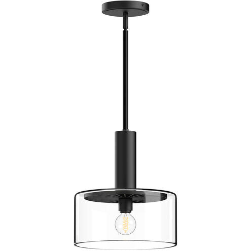 Alora Mood PD535010MBCL Royale 1 Light 10 inch Matte Black Pendant Ceiling Light