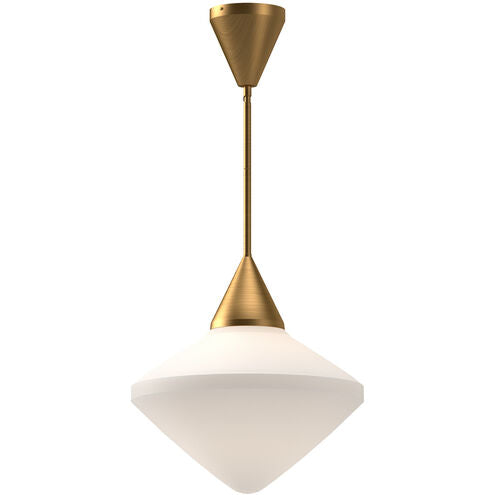 Alora Mood PD537714AGOP Nora 1 Light 14.13 inch Pendant Ceiling Light Aged Gold Finish