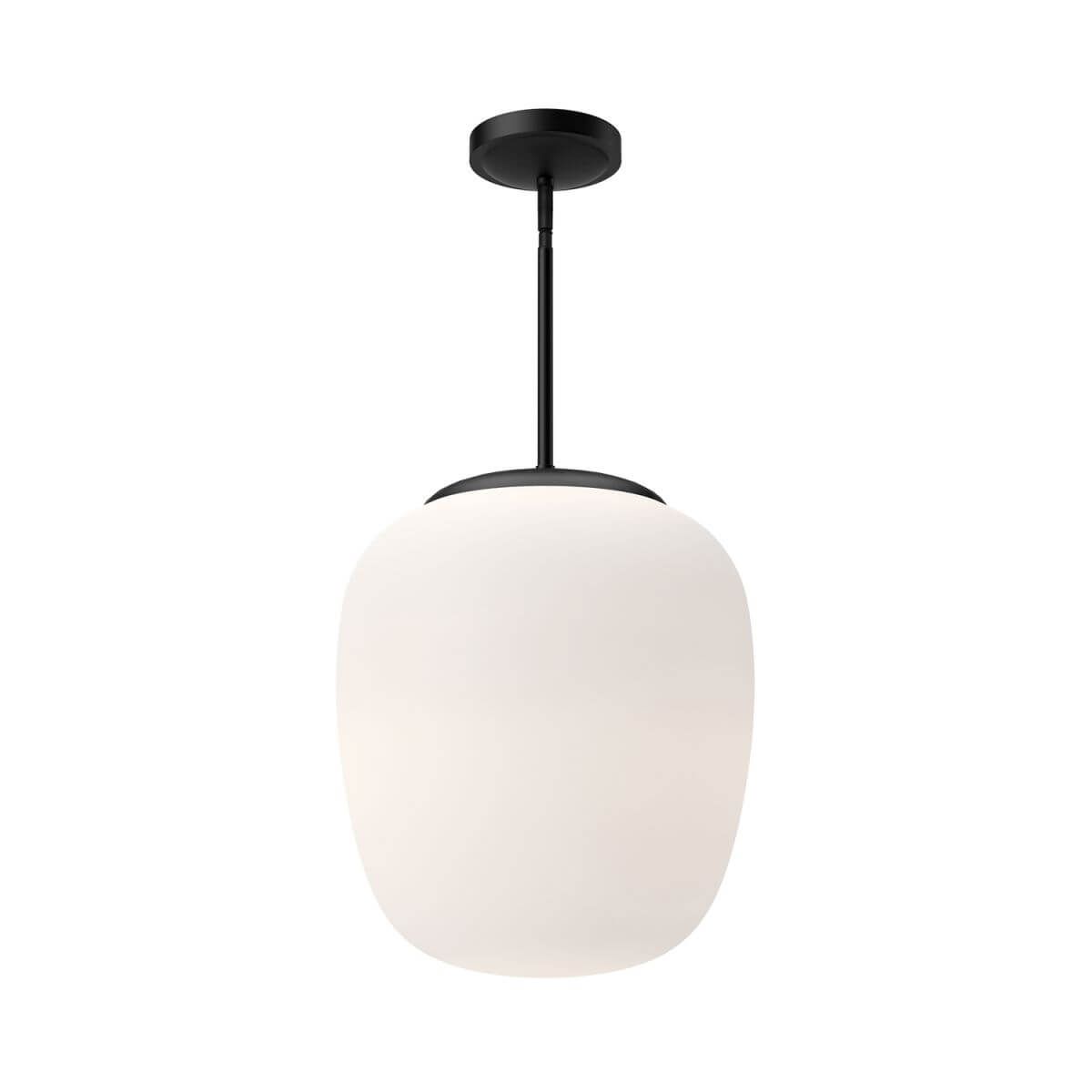 Alora Mood PD541014MBOP 14" Holden 1-Light LED Pendant - Matte Black / Opal Glass