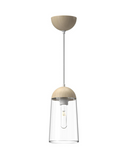 Alora Ligting PD542207WHWK Emil 1-Light LED Pendant Light White/ White Oak Finish