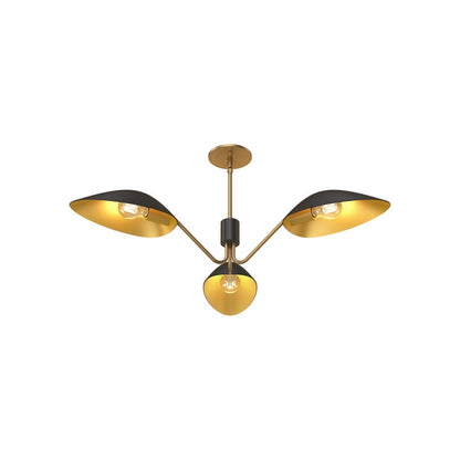Alora Mood PD550336MBAG 36" Oscar 3-Light LED Pendant - Matte Black / Aged Gold