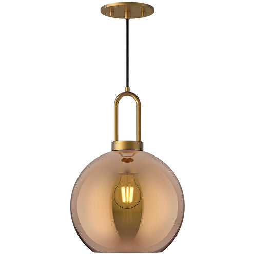 Alora Mood PD601710AGCP Soji 1 Light 9.88 inch Aged Gold Pendant Ceiling Light in Copper