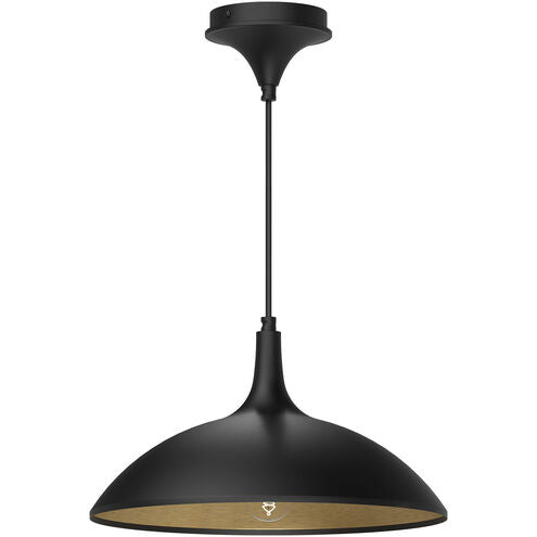 Alora Mood PD627914MB Abel 1 Light 14.25 inch Matte Black Pendant Ceiling Light