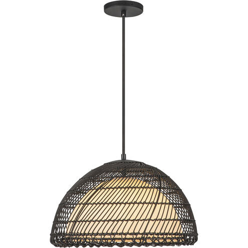 Alora Mood PD631416MBOP Bondi 1 Light 16.13 inch Pendant Ceiling Light Matte Black Finish