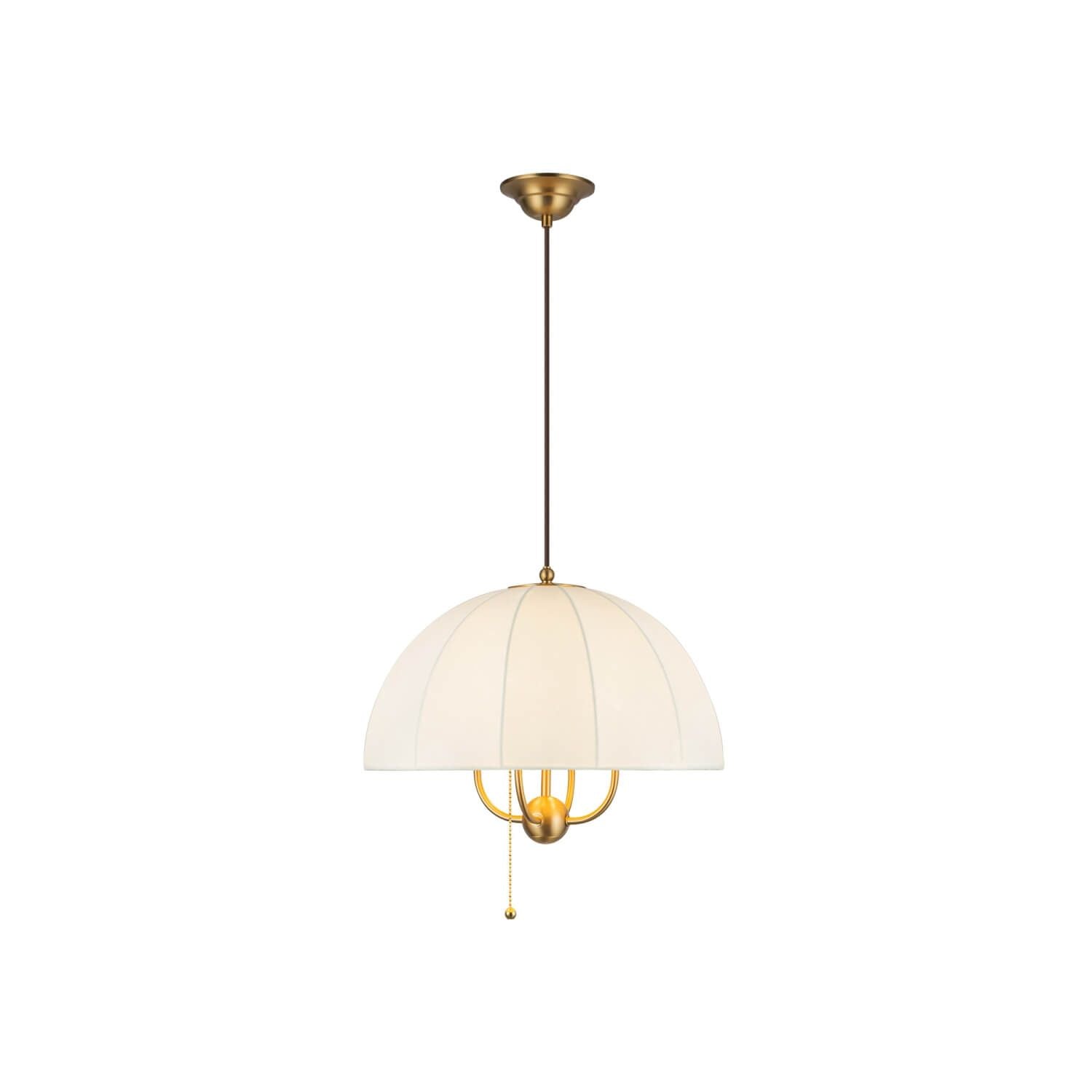 Alora Mood PD661418BG 18" Crosby 4-Light LED Pendant - Brushed Gold / Spandex Shade