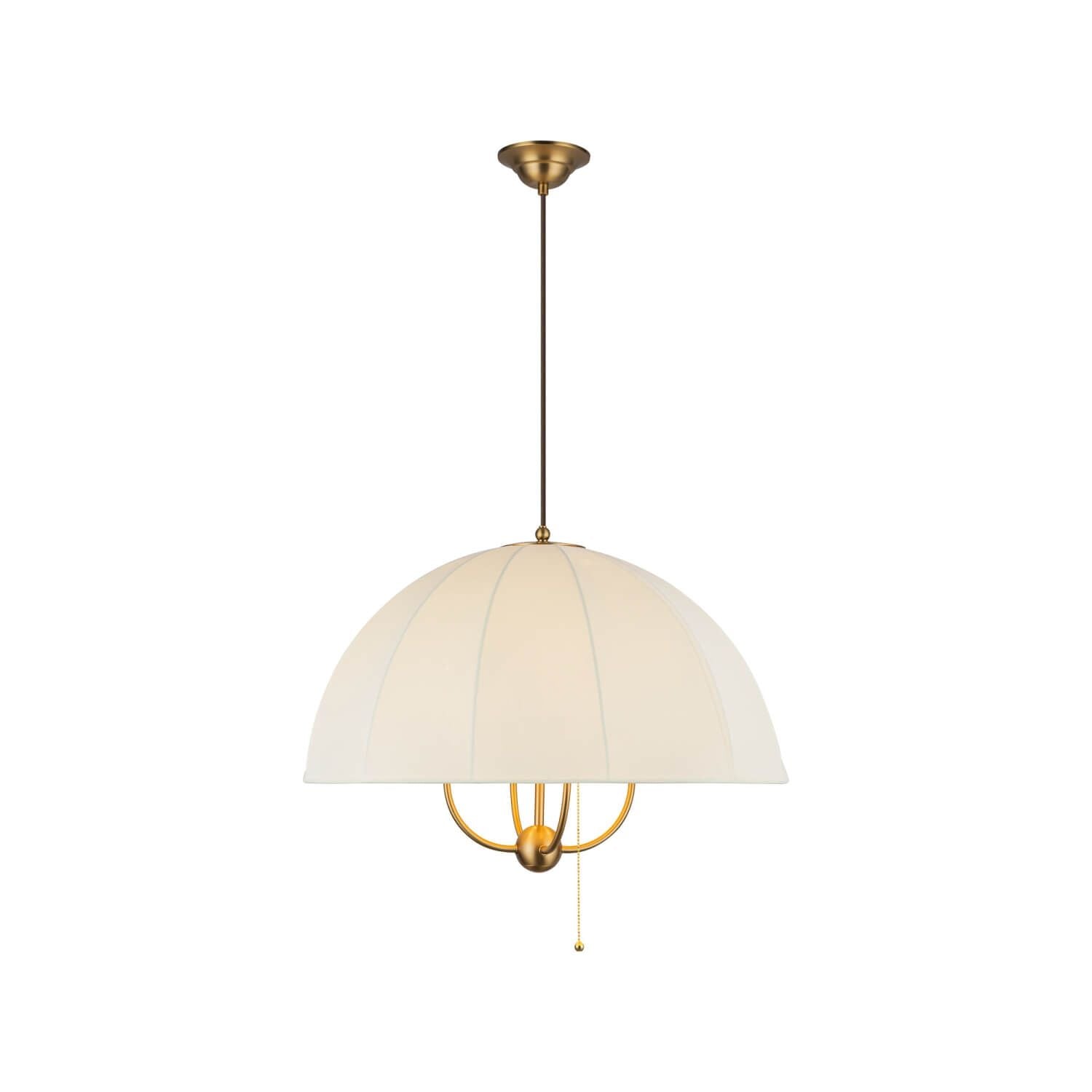 Alora Mood PD661424BG 24" Crosby 4-Light LED Pendant - Brushed Gold / Spandex Shade