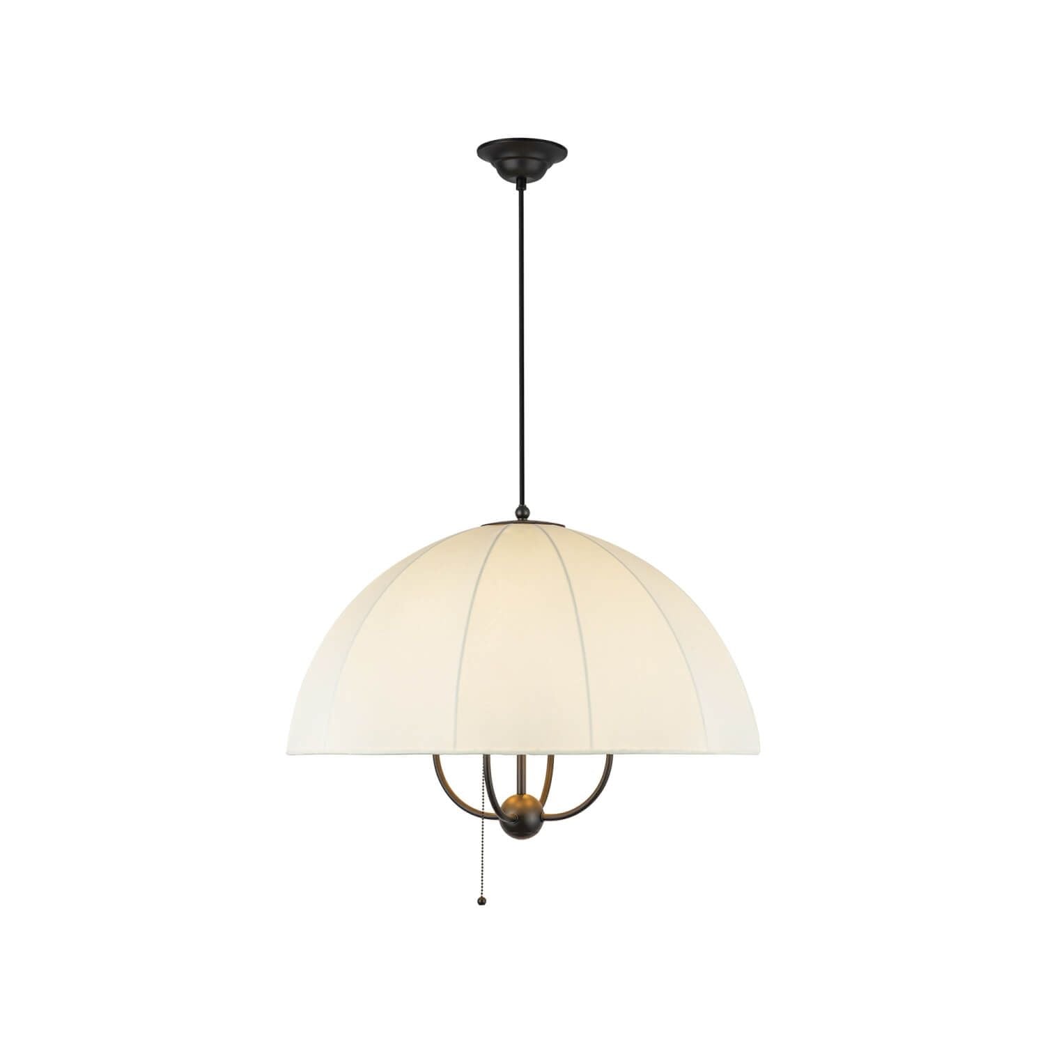 Alora Mood PD661424MB 24" Crosby 4-Light LED Pendant - Matte Black / Spandex Shade