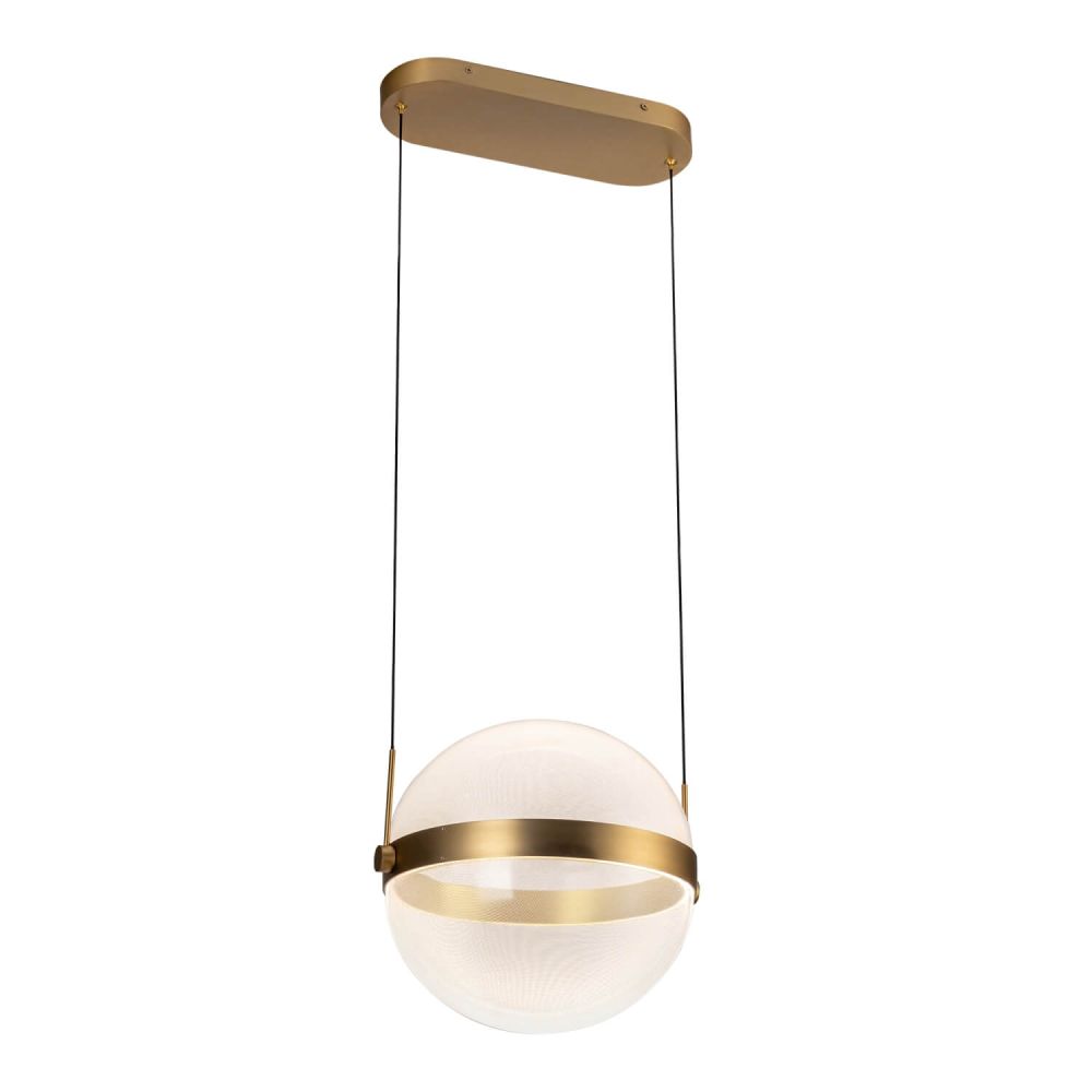 Kuzco Lighting PD75912-BG/LG-3CCT Pisces 13 inch LED Pendant in Brushed Gold, Multi-Color Temperature Voltage 120V