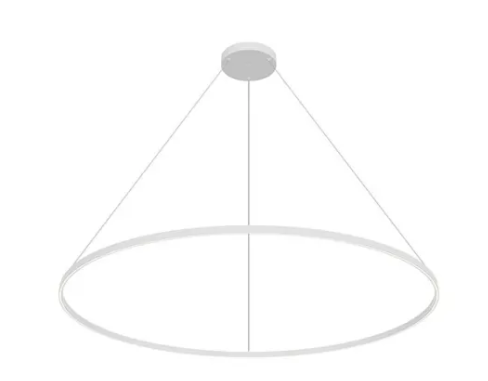 Kuzco Lighting PD87172-WH-UNV-010 Cerchio 71" Wide LED Suspension Pendant Light, 3000K, 160W, 11700lm White Finish