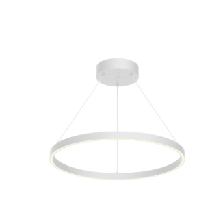 Kuzco Lighting PD87724-WH-UNV-010 Cerchio 24" Wide LED Suspension Pendant Light, 3000K, 63W, 4700lm White Finish