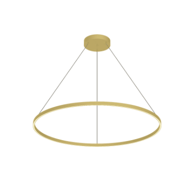 Kuzco Lighting PD87748-BG-UNV-010 Cerchio 48" Wide LED Suspension Pendant Light, Brushed Gold Finish