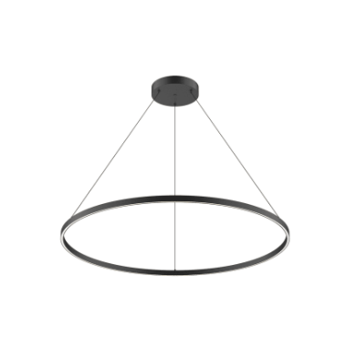 Kuzco Lighting PD87748-BK-UNV-010 Cerchio 48" Wide LED Suspension Pendant Light, Black Finish