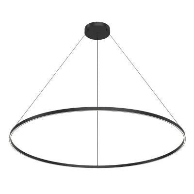 Kuzco Lighting  PD87772-BK-UNV-010 Cerchio 71" Wide LED Suspension Pendant Light, White Finish