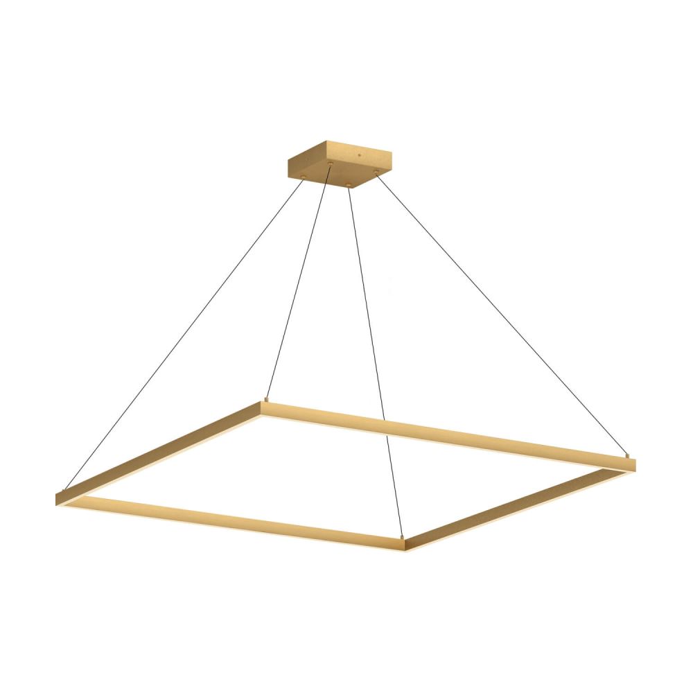 Kuzco Lighting PD88148-BG-UNV-010 Piazza 47 inch LED Pendant in Brushed Gold with Frosted Silicone Diffuser, Voltage 120-277V, Color Temperature 3000K