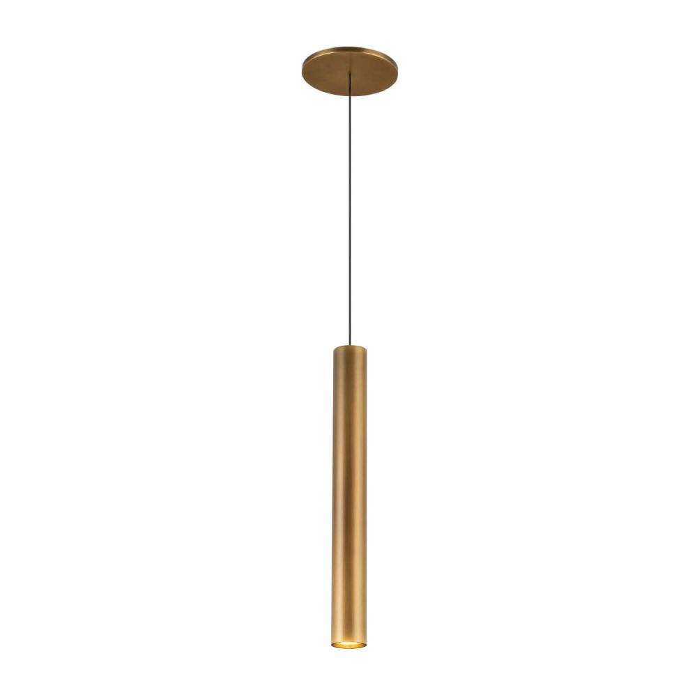 Kuzco Lighting PD90414-VB Mason 14 inch LED Pendant in Vintage Brass, Color Temperature 3000K, Voltage 120V