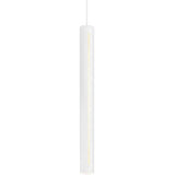 DALS Lighting PDLED120-24-WH Linear LED 1.9 inch White Pendant Ceiling Light, Cylinder