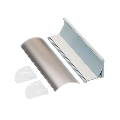 American Lighting PE-RADXL-BK-2M-BNDL1 2M Radius XL Single Extrusion Bundle, Anodized Aluminum
