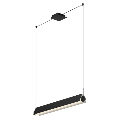 Kuzco Lighting LP73536-BK/WH-UNV Phoenix 36 Inch Linear Pendant Ceiling Light Black and white Finish