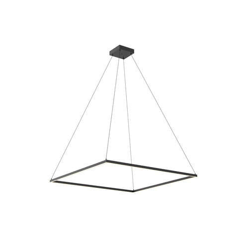 Kuzco Lighting PD88148-BK-UNV-010 Piazza 48-in Pendant Ceiling Light - CCT: 3000K - Finish: Black