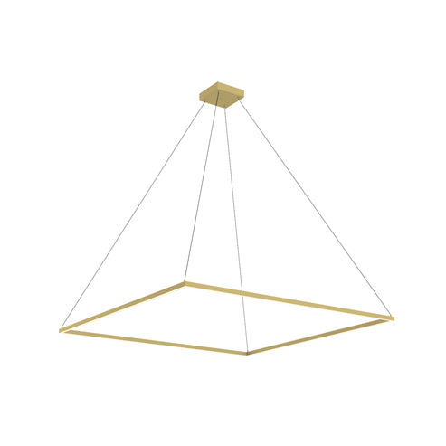 Kuzco Lighting PD88160-BG-UNV-010 Piazza 60-in Pendant Ceiling Light - CCT: 3000K - Finish: Brushed Gold