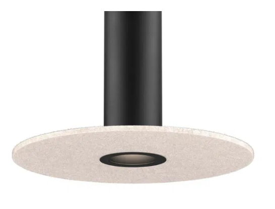 Dals Lighting PIL-ACCFD24-LB-BK Black mounting reflector and 24 Inch felt disk Beige for PILXX