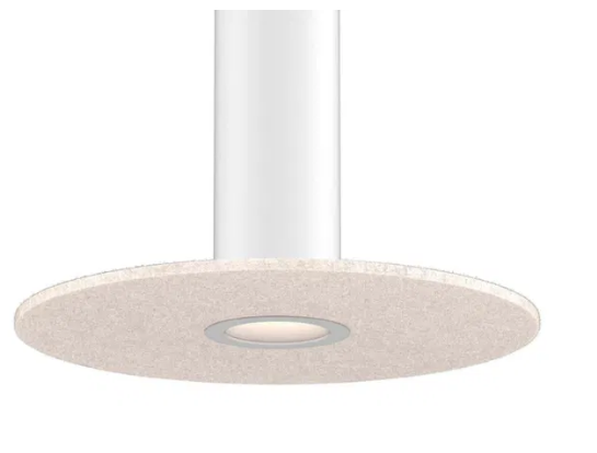 Dals Lighting PIL-ACCFD24-LB-WH White mounting reflector and 24 Inch felt disk Beige for PILXX