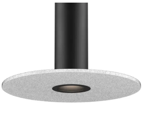 Dals Lighting PIL-ACCFD24-LG-BK Black mounting reflector and 24 Inch felt disk Light Gray for PILXX