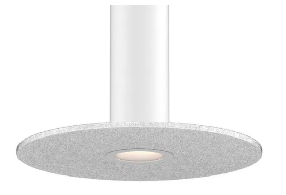 Dals Lighting PIL-ACCFD24-LG-WH White mounting reflector and 24 Inch felt disk Light Gray for PILXX