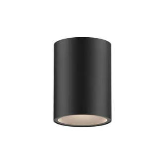 Dals Lighting PIL08-CC-UNV-BK 8 Inch Cylinder Flushmount, Universal Driver, 5CCT - Black Finish
