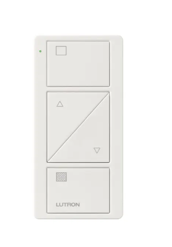 Lutron PJ2-2BRL-GWH-S01 2-Button Pico Smart Remote with Raise/Lower - Shade Icons - White Finish