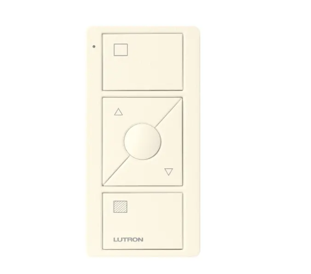 Lutron PJ2-3BRL-TBI-S01 Original 3-Button Pico Smart Remote with Raise/Lower and Preset - Shade Icons - Biscuit