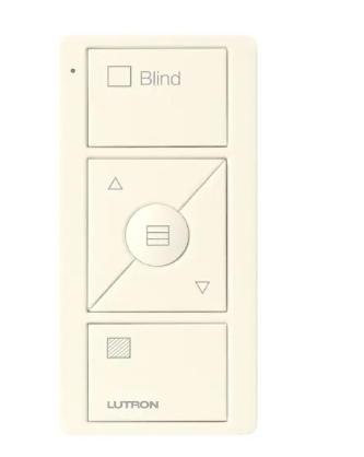 Lutron PJ2-3BRL-TBI-S09 Original 3-Button Pico Smart Remote with Raise/Lower and Preset - Shade Icons/Text ("Blind") for Horizontal Sheers - Biscuit Finish