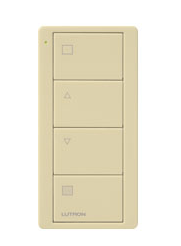 Lutron PJ2-4B-GIV-S01 Pico 4-button Wireless Remote Control, Light Zone/Shade Control, Ivory