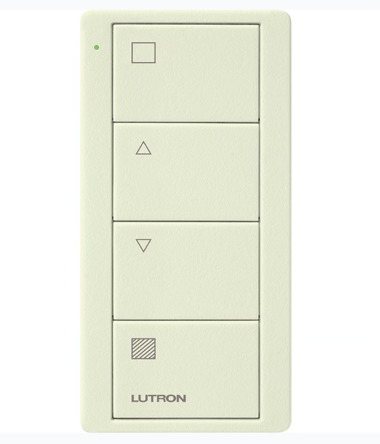 Lutron PJ2-4B-TBI-S01 4-Button Pico Smart Remote for Temperature & Blind Control, PJ2-4B-TBI-S01, Snow White