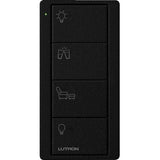 Lutron PJ2-4B-TMN-P13 Pico Wireless Scene Keypad W/ 4 Buttons Any Room Icons, Midnight Finish