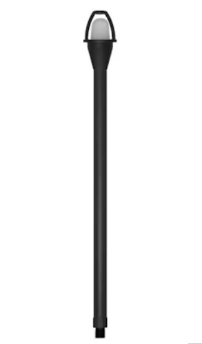 EnvisionLED PL-24-BR-MBL-12V 24" Low Voltage: Path Light Stem, Wattage 35W Max Halogen/LED, Voltage 12V G4 Brass, Matte Black