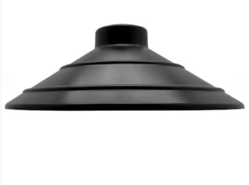 EnvisionLED PL-H-ALM-BL-2 Path Light Cap Style 2, Aluminum, Black