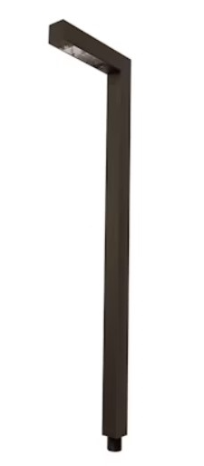 EnvisionLED PL-L-22-ALM-BZ-12V 22" Low Voltage Path Light L-Shape Style, Wattage 35W Max Halogen/LED, Voltage 12V, G4 Aluminum, Bronze
