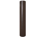 MaxLite PL-RS3-12D11-B Round Straight Steel Pole - 12' Height x 3" Round x 11 Gauge, MaxLite Drill Hole Pattern, 4 Sides, Bronze Finish