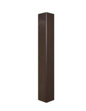 MaxLite PL-SQ4-16E11-B Square Straight Steel 16' X 4''Sq X 11 Ga, Ae Drill Hole Pattern, 4 Sides, Bronze Finish