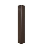 MaxLite PL-SQ4-20E07-B Square Straight Steel 20' X 4''Sq X 07 Ga, Ae Drill Hole Pattern, 4 Sides, Bronze Finish