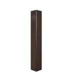 MaxLite PL-SQ4-20T07-B Square Straight Steel 20' X 4''Sq X 07 Ga. 2.38 X 4.00 Tenon , 4 Sides, Bronze Finish