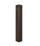 MaxLite PL-SQ5-30E07-B Square Straight Steel 30' X 5''Sq X 7 Ga, Ae Drill Hole Pattern, 4 Sides, Bronze Finish