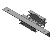 MaxLite PL-XCB3-B Steel Pole, Collar Mount Crossarm, 3 Fixtures, Bronze Finish