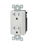 Enerlites PL20R Plug Load Plastic Wireless 120/240V Smart Duplex Receptacle, White Finish