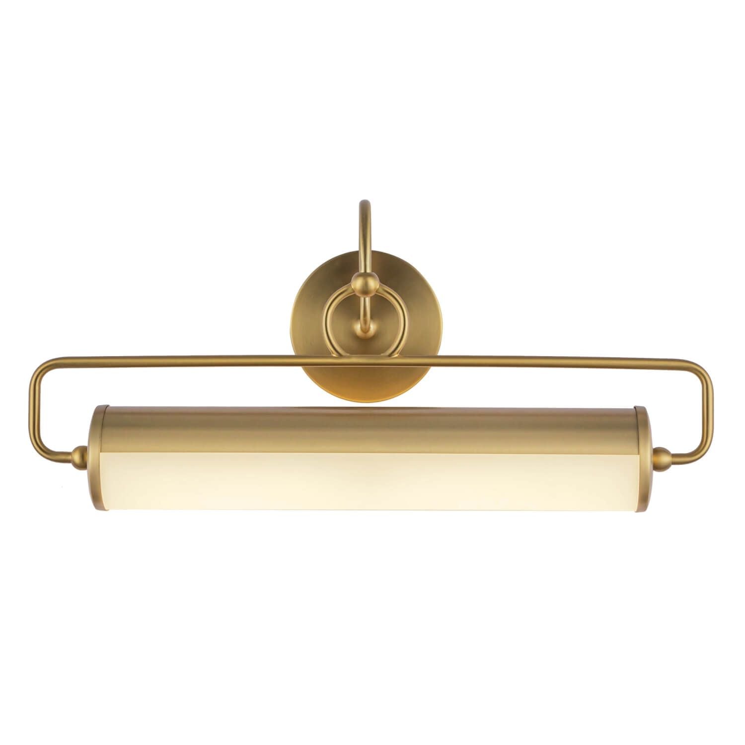Alora Mood PL447120BG 22" Ellen LED Wall Display Picture Light - Brushed Gold / Opal Glass / Steel Shade
