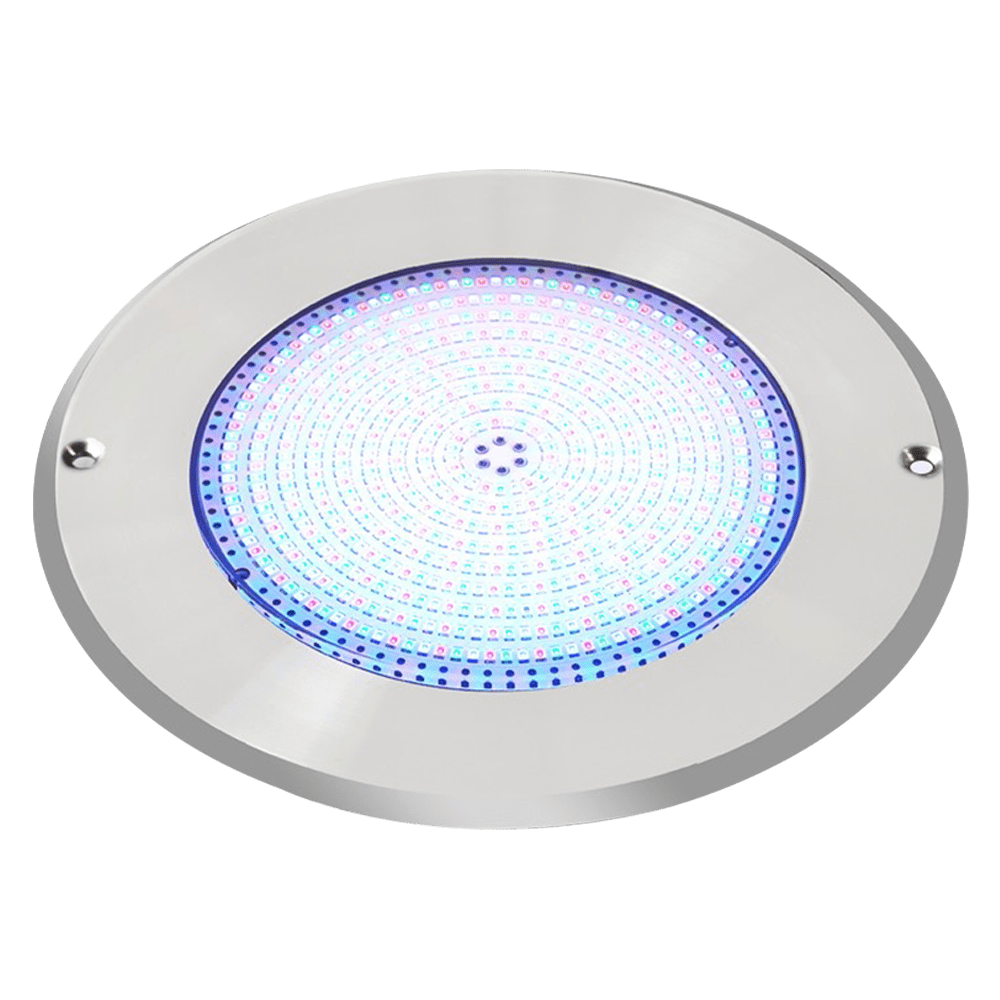 ABBA Lighting USA PL54-RGB-50FT Heavy Duty Cast 316 Stainless Steel RGB Pool Light - Lead Wire: 50Ft - Color Temperature: RGB