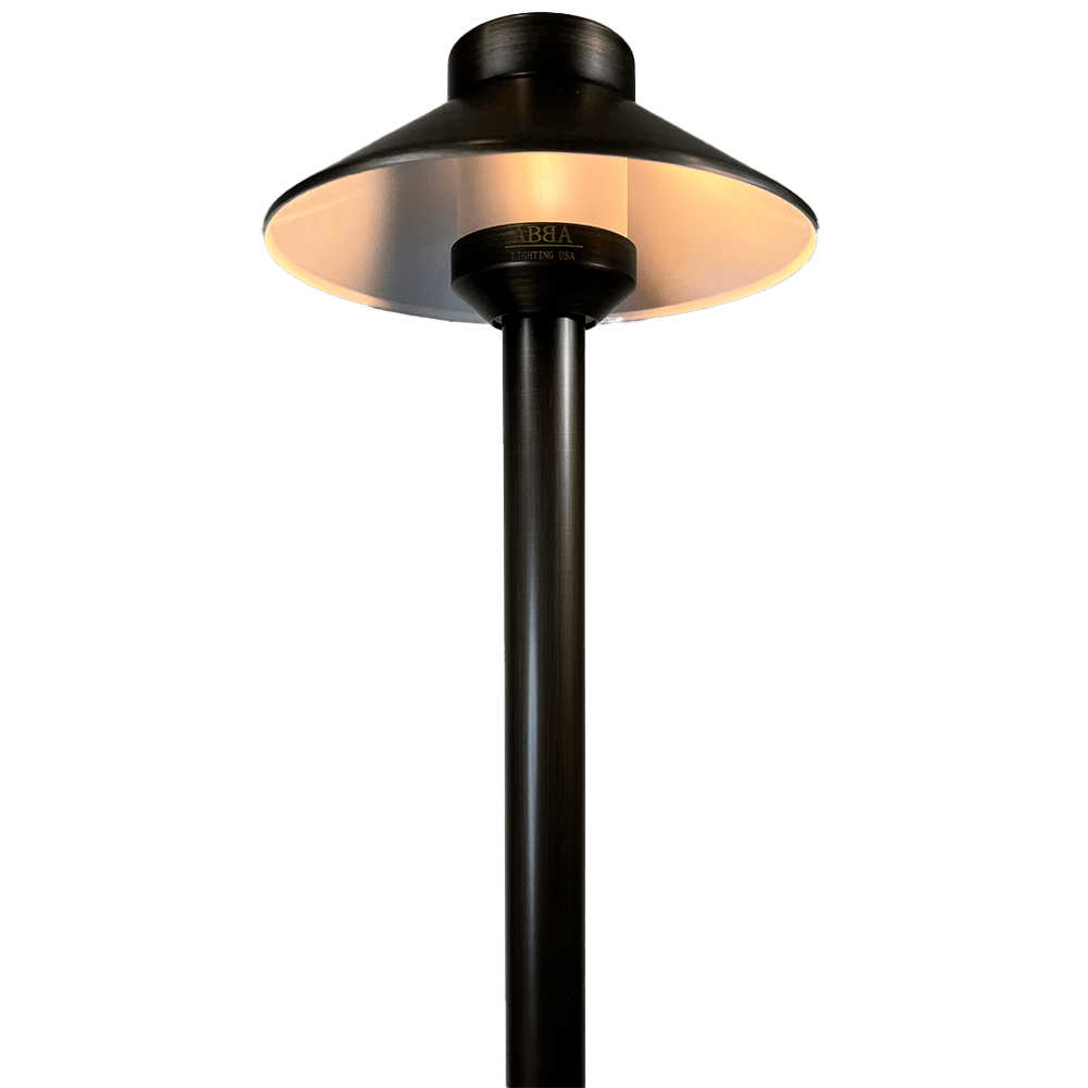 ABBA Lighting USA PLB02 FL-Bk Frosted Path Lights - Finish: Black