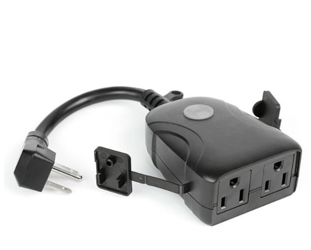 Feit Electric PLUG/WIFI/WP Dual Outlet Outdoor Wi-Fi Smart Plug Voltage 120V Pack 1